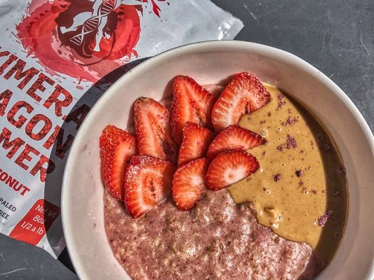 Beet & Coconut Cream Vegan oatmeal