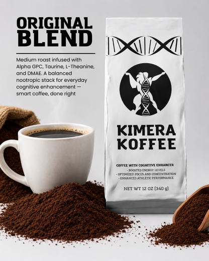 Original Blend Coffee with Alpha GPC + L-Theanine (12oz)