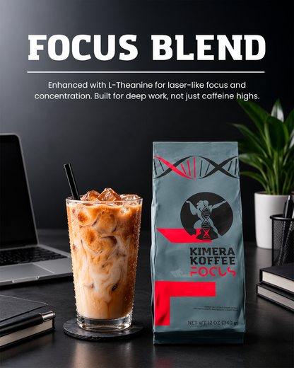 Focus Blend Coffee with L-Theanine (12oz)
