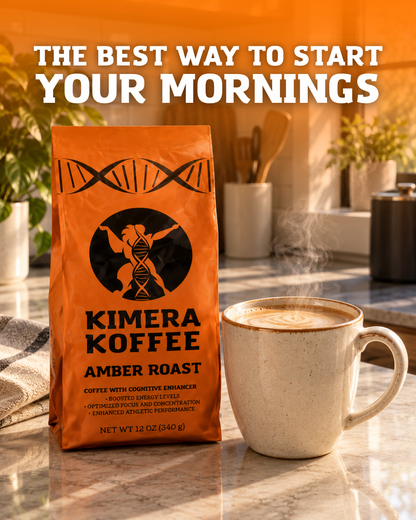 Amber Blend Honey Processed Coffee with Alpha GPC (12oz)