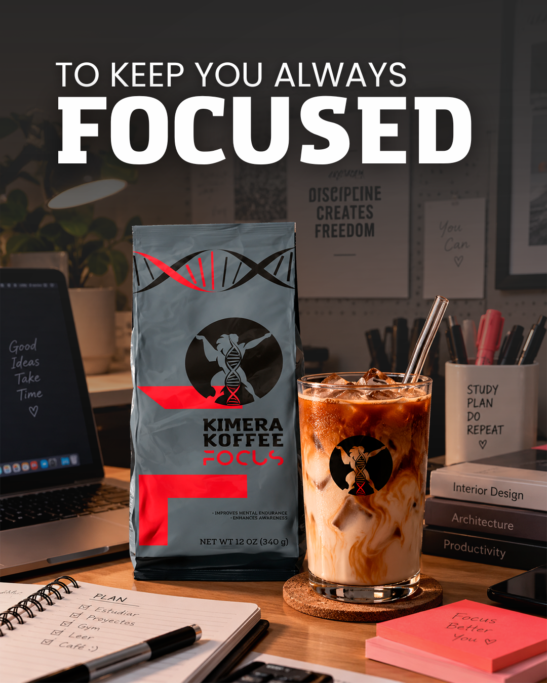 Focus Blend Coffee with L-Theanine (12oz)