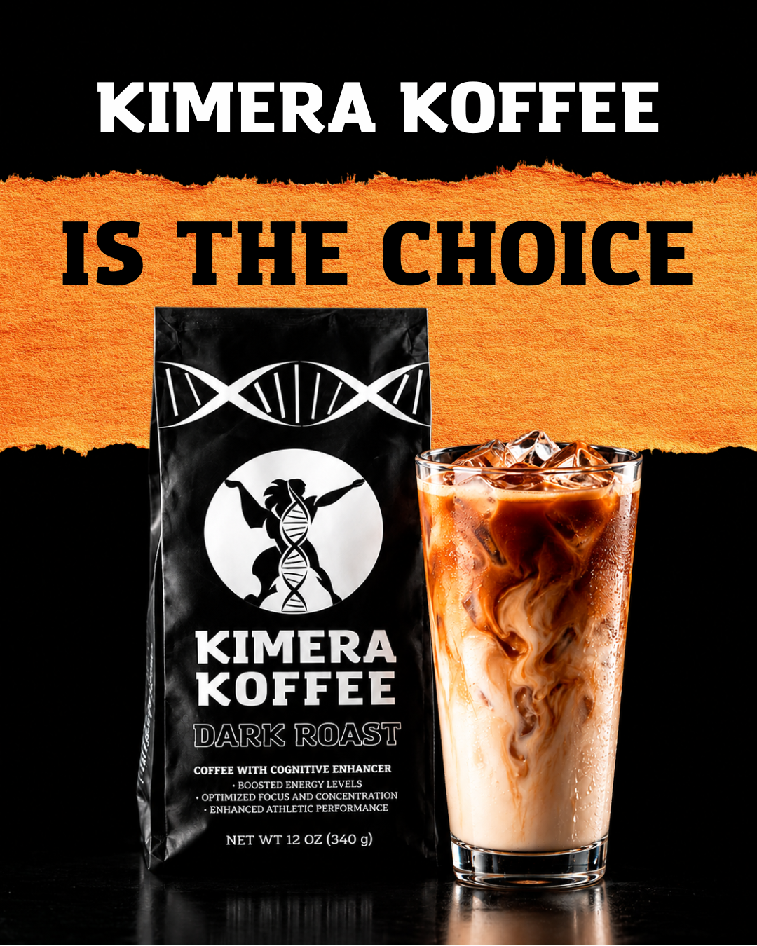 Dark Blend (12oz) - Small-Batch Bold Dark Roast Ground Coffee | Kimera Koffee