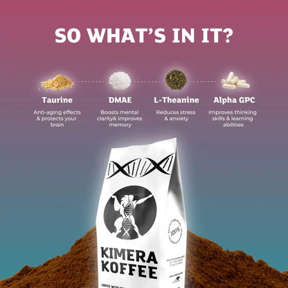 New - Original Blend Organic Ground - Nootropic Infused Coffee (8oz) Kimera Koffee LLC