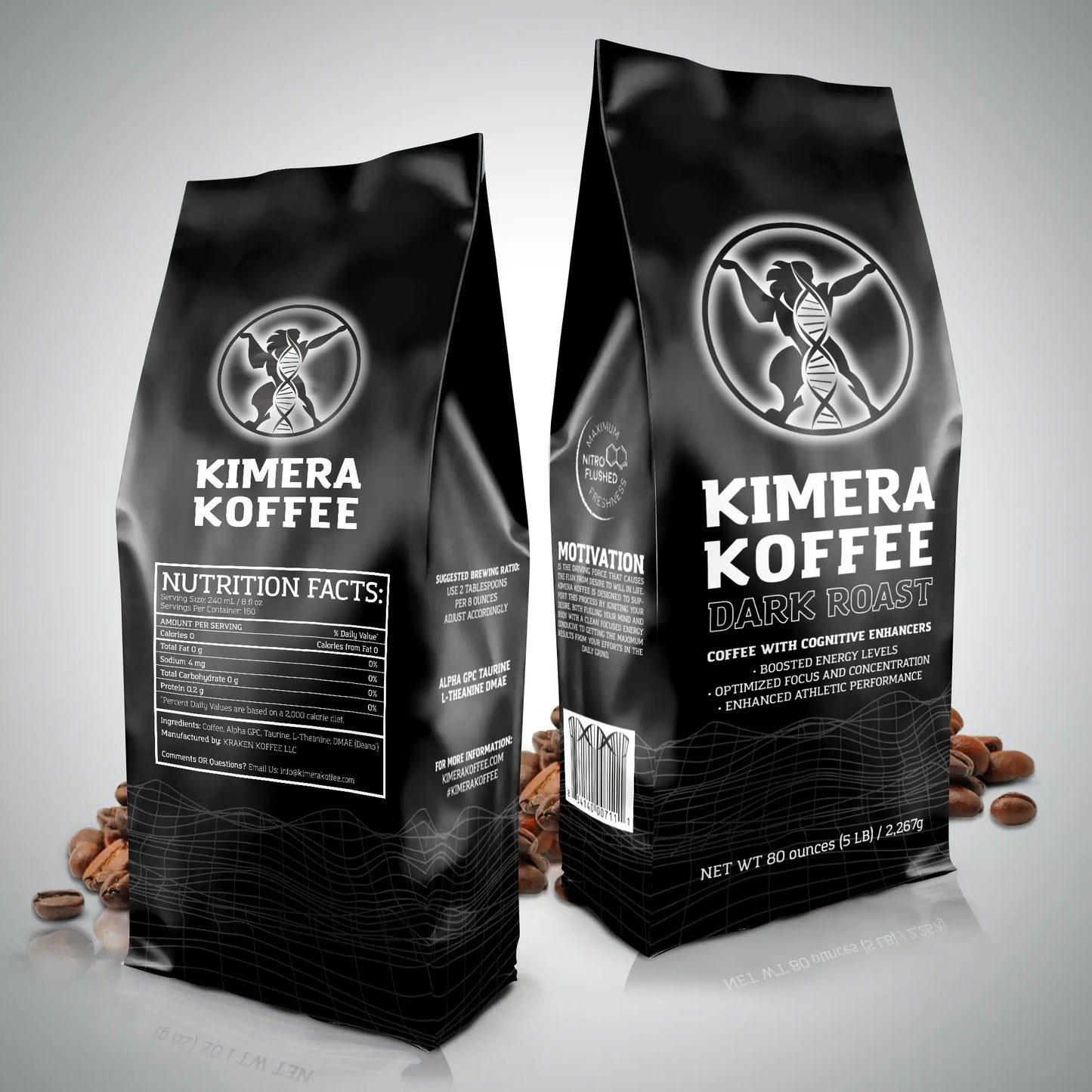 Dark Blend Organic Ground (5lb) Kimera Koffee