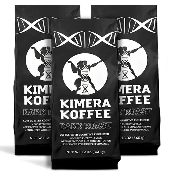 3 Pack Dark Blend (12oz) - Organic Ground Kimera Koffee