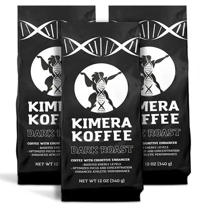 3 Pack Dark Blend (12oz) - Organic Ground Kimera Koffee