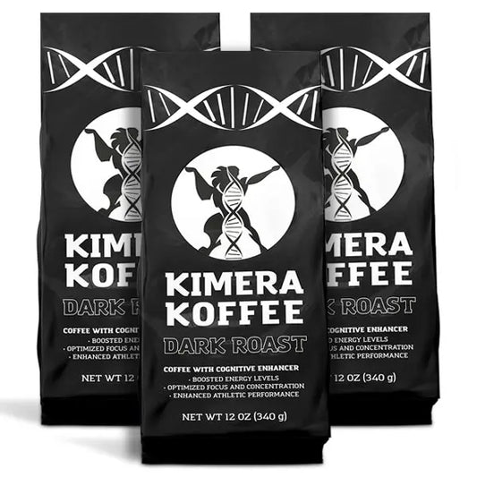 3 Pack Dark Blend (12oz) - Organic Ground Kimera Koffee