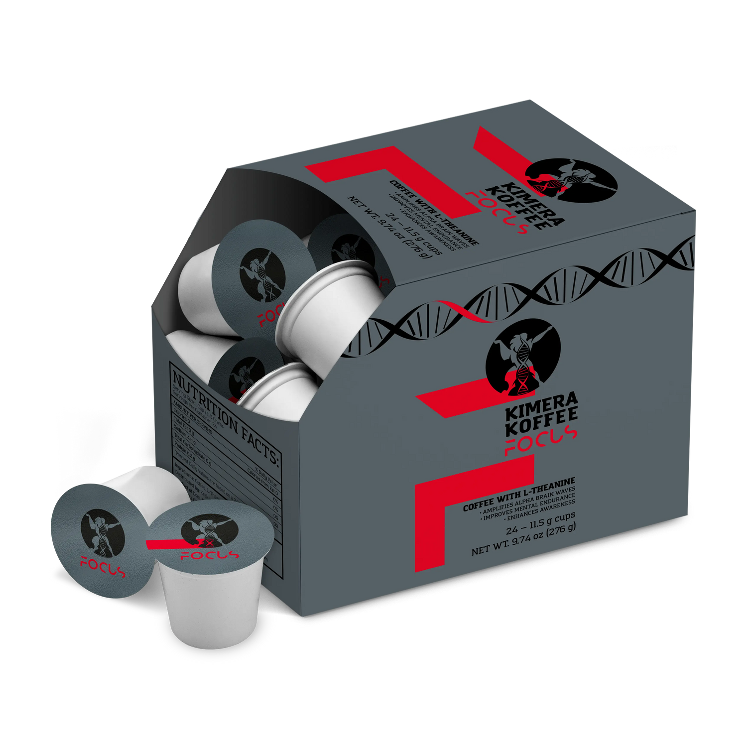 Focus Blend Single Serve Pods - Capsules for Keurig Brewers (24 ct) Kimera Koffee